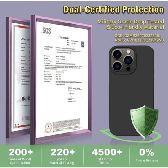 5-IN-1 iPhone 14 Plus Case with 2X Screen & Camera a. Protector  pplMatte Black - Picture 5 of 5